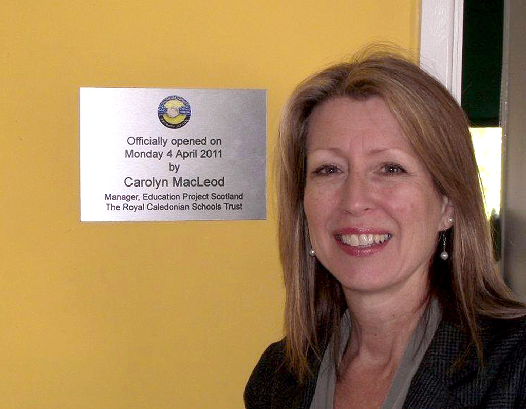 Carolyn MacLeod at the opening of Colinton 'Room to be'